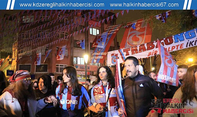 Zonguldaklılar Trabzonspor'un şampiyonluğunu kutladı