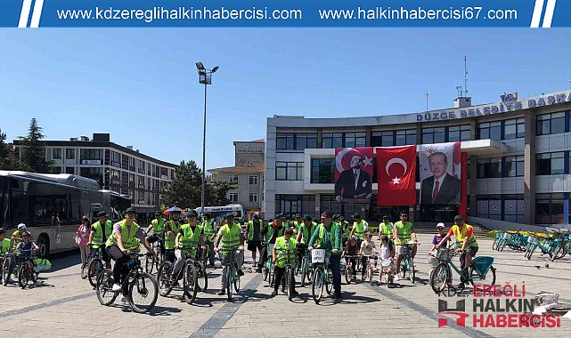 Düzce'de pedallar bağımlılıktan uzak nesiller için döndü