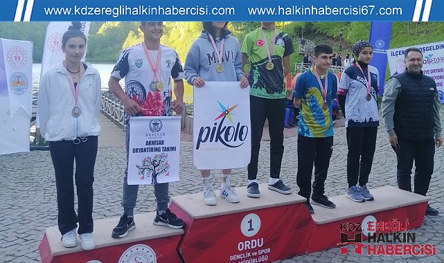 Düzceli oryantiringçiler 9 madalya