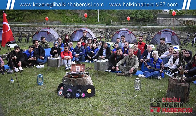 Gençlik haftasında kamp yaptılar