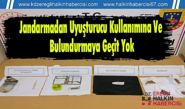 Jandarmadan uyuşturucu kullanımına ve bulundurmaya geçit yok