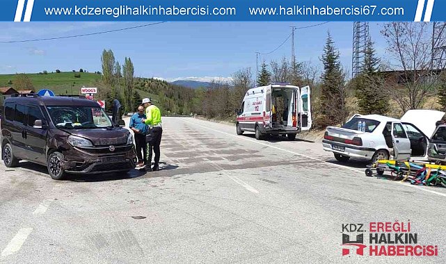 İki araç çarpıştı: 6 yaralı
