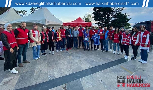 Kaymakam Yapıcı'dan Kızılay'a teşekkür belgesi