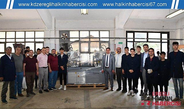 Meslek liselerinin üretim kapasitesini artıracak makineler teslim edildi