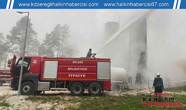 Şişecam işletmesinde korkutan yangın!