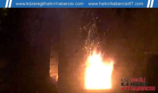2 katlı evin bir katı alevlere teslim oldu