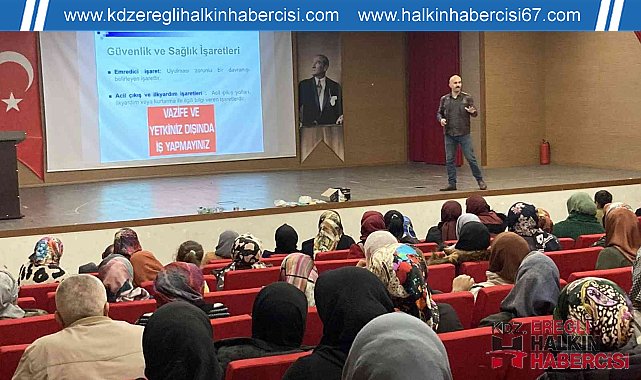 Temizlik personelleri eğitimden geçti