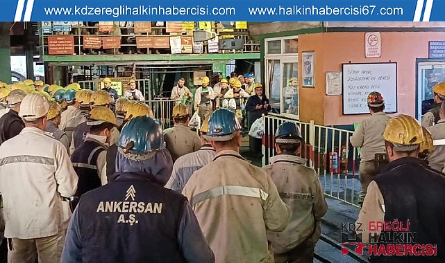TTK Kozlu Müessesesi işçileri 41 maden şehidini andı