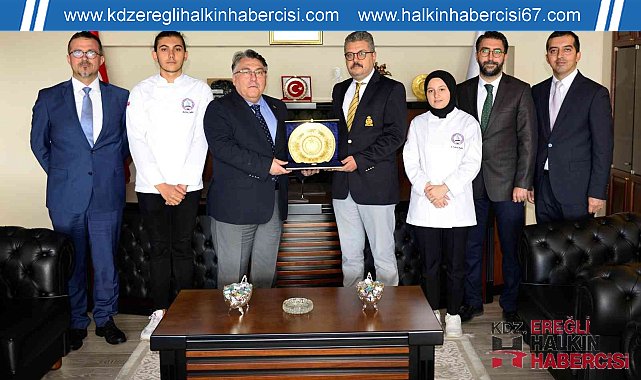 Yarışma birincisi Aşçılık Programı öğrencilerinden Özölçer'e ziyaret