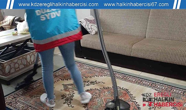 Yaşlı ve engellilerin evleri temizlendi
