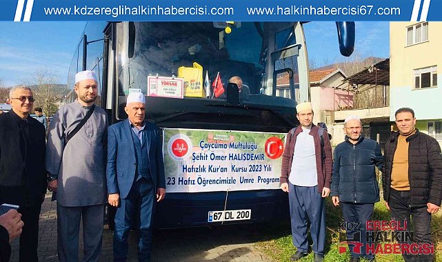 Çaycuma'da 23 hafız kutsal topraklara uğurlandı