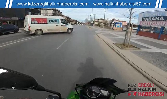 Direksiyon dersine yetişmeye çalışırken kazaya karıştı