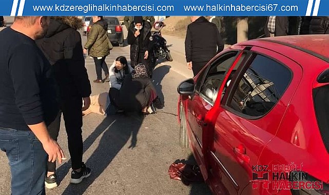 Karabük'te yayaya otomobil çarptı