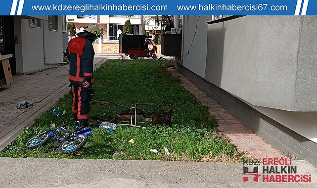 Yanan sehpa ve sandalye itfaiyeyi harekete geçirdi