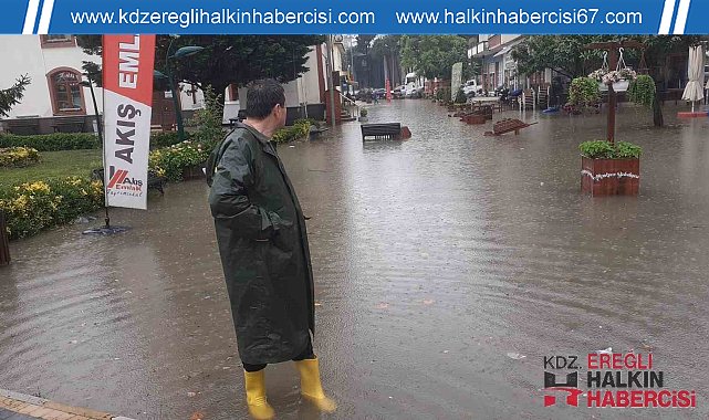 Taşkınlar sonrası tatil bölgesinde yoğun çalışma