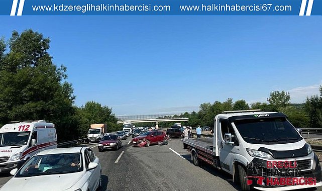 Zincirleme kazada 7 araç birbirine girdi