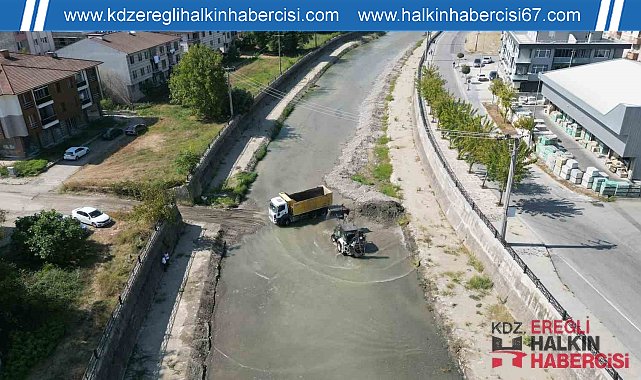 Asar Deresine iş makineleri girdi