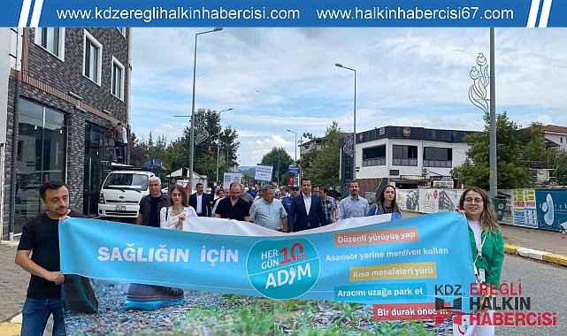Halk sağlığı için yürüyüş düzenlendi