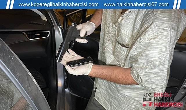 Huzur uygulamasında silah ve uyuşturucu ele geçirildi