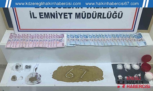 Zonguldak'ta uyuşturucu operasyonunda 2 tutuklama