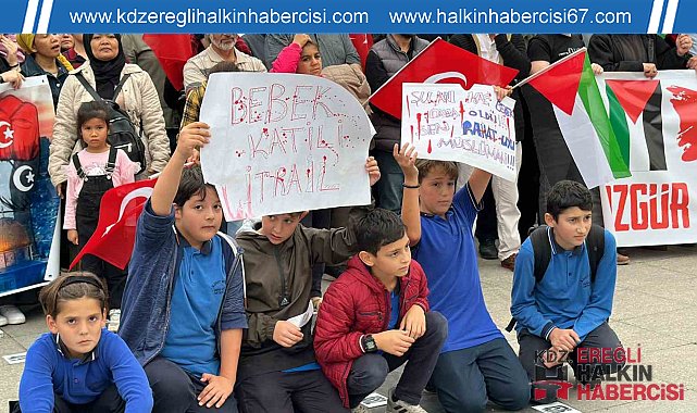 Düzce'de Filistin'e destek gösterisi
