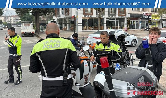 Motosiklet denetiminde ceza yağdı
