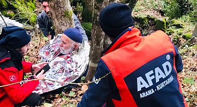 Kayıp yaşlı adam 24 saat sonra sağ bulundu