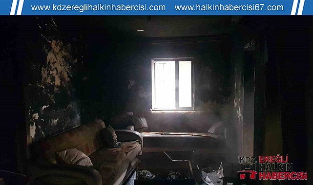 Müstakil evde çıkan yangın korkuttu