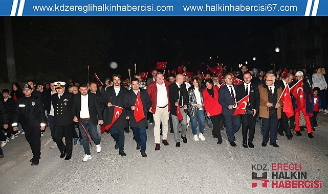 Alaplı'da Fener Alayı Coşkusu