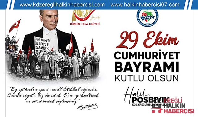 BAŞKAN POSBIYIK, CUMHURİYETİN 101. YILINI KUTLADI