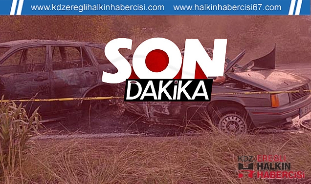 İki Otomobil Kafa Kafaya Çarpıştı! 1 ölü, 1 yaralı