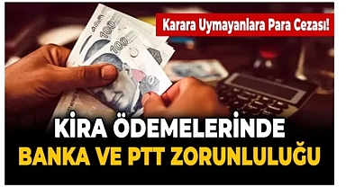 Nakit parayla kira ödeme devri bitti ...