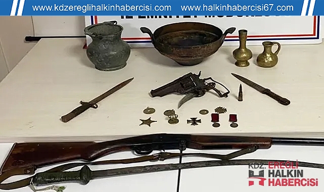 Zonguldak'ta tarihi eser kaçakçılığı!