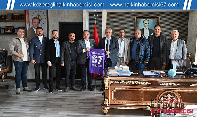 KDZ.EREĞLİ BELEDİYESPOR'DAN KAYMAKAM MEHMET YAPICI'YA ZİYARET ...