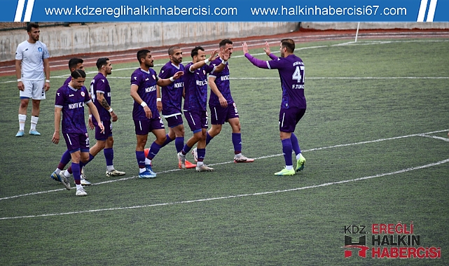 KDZ.EREĞLİ BELEDİYESPOR, YAHŞİYAN’I 7-1 SKOR İLE YENEREK, NAMAĞLUP LİDERLİĞİNİ SÜRDÜRDÜ