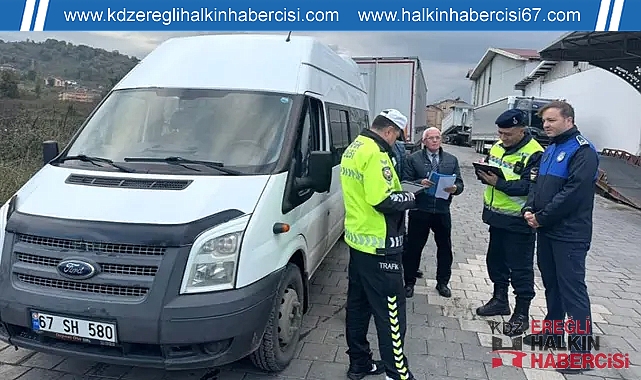 Öğrenci servisleri denetleniyor...