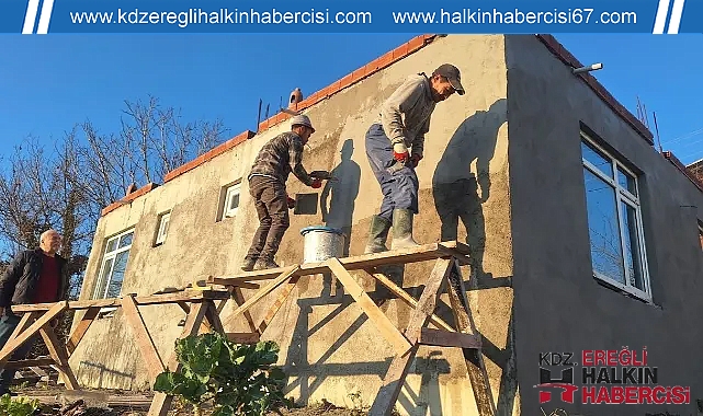 ALAPLI KIZILAY BİR AİLEYİ EVİNE KAVUŞTURACAK