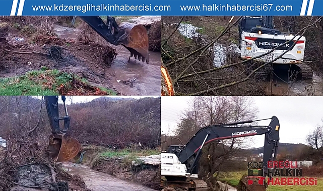 ÖREN MAHALLESİ'NDE ÇAYIR DERESİ TEMİZLENİYOR