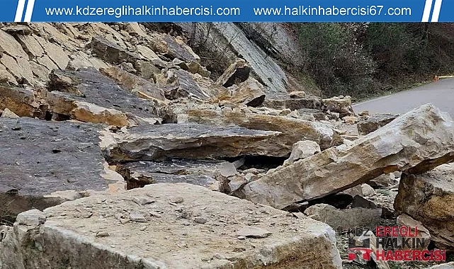 Zonguldak’ta korkutan heyelan!
