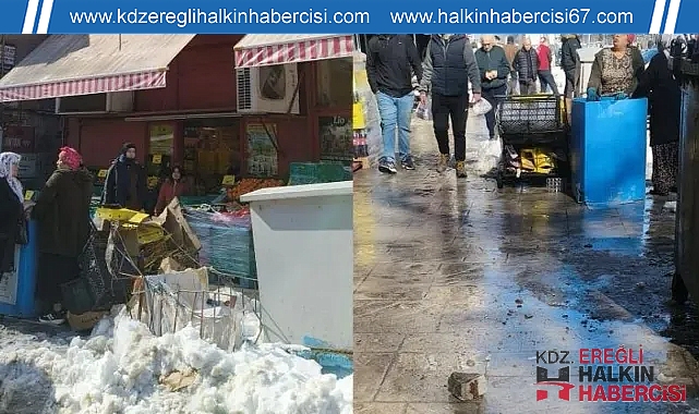 Beton parçası vatandaşlara korku dolu anlar yaşattı