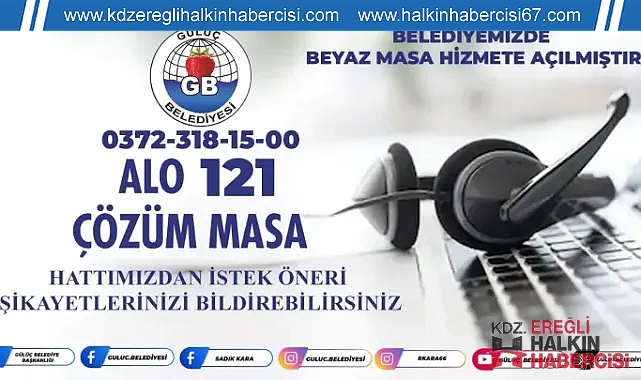 Gülüç Belediyesi'nde Beyaz Masa hizmete girdi