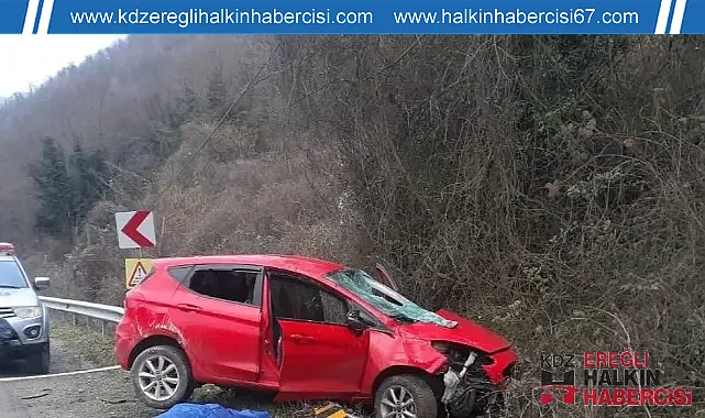 Karabük'ten Zonguldak'a Giderken Şarampole Uçtu'