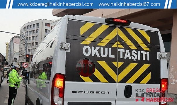 Okul servisleri denetimden geçti...