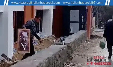 Temizlik personelinin 'Atatürk' hassasiyeti