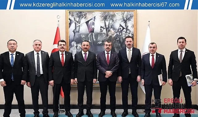 Zonguldak heyeti, Milli Eğitim Bakanı Yusuf Tekin'i ziyaret etti ...