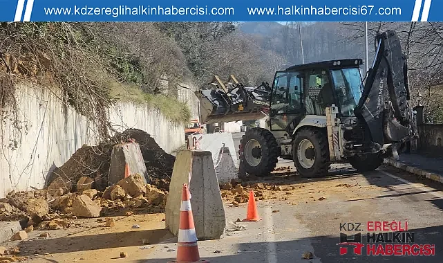 Zonguldak'ta heyelan; 1 ev tahliye edildi!