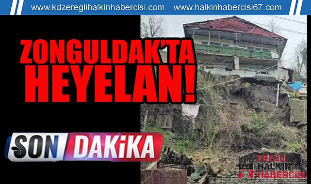 Zonguldak'ta heyelan!...