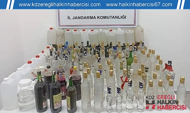 Zonguldak'ta sahte alkol operasyonu!