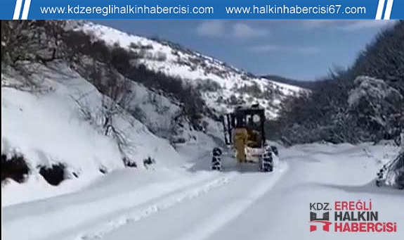 Zonguldak’ta ulaşıma kapanan bin 114 köyde karla mücadele başarısı sergilendi ...