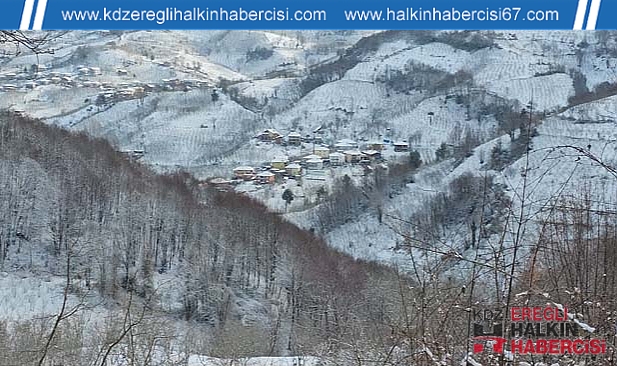 Zonguldak'ta Yüksek Kesimlere Kar Yağışı Etkili Oldu